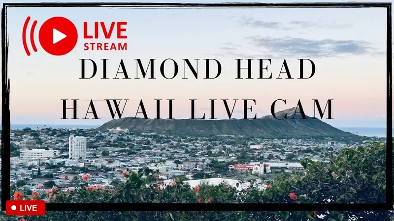 鑽石頭山與威基基海灘即時攝影機